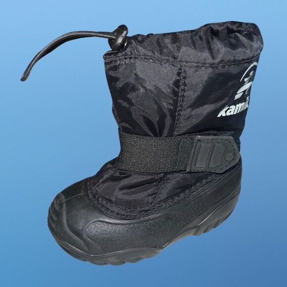 Infant Kamik Infant Black Tickle Boots Size 6 - Picture 1 of 5